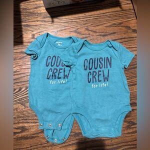Carter's Teal Baby Onesie